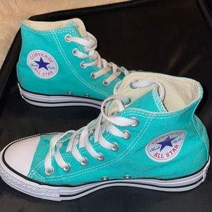 Teal High Top Converse
